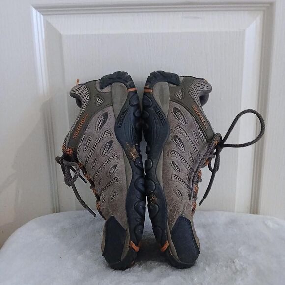 Merrell Moab 3 Brown Orange Low-Top Waterpoof Hiking Shoes Trail Sneakers Mens 8
